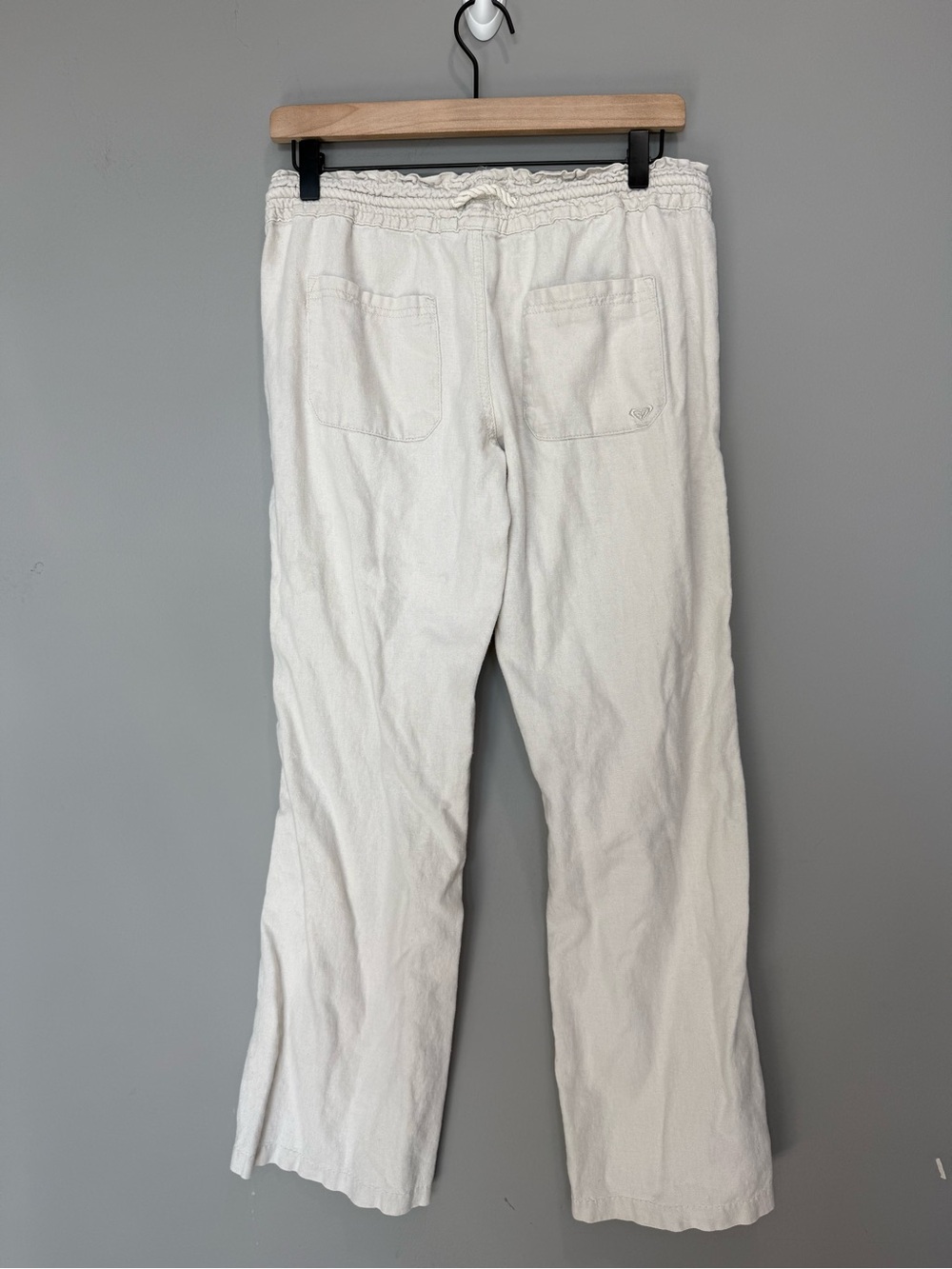 Roxy Oceanside linen-blend pants in cream size large - Picture 7 of 7
